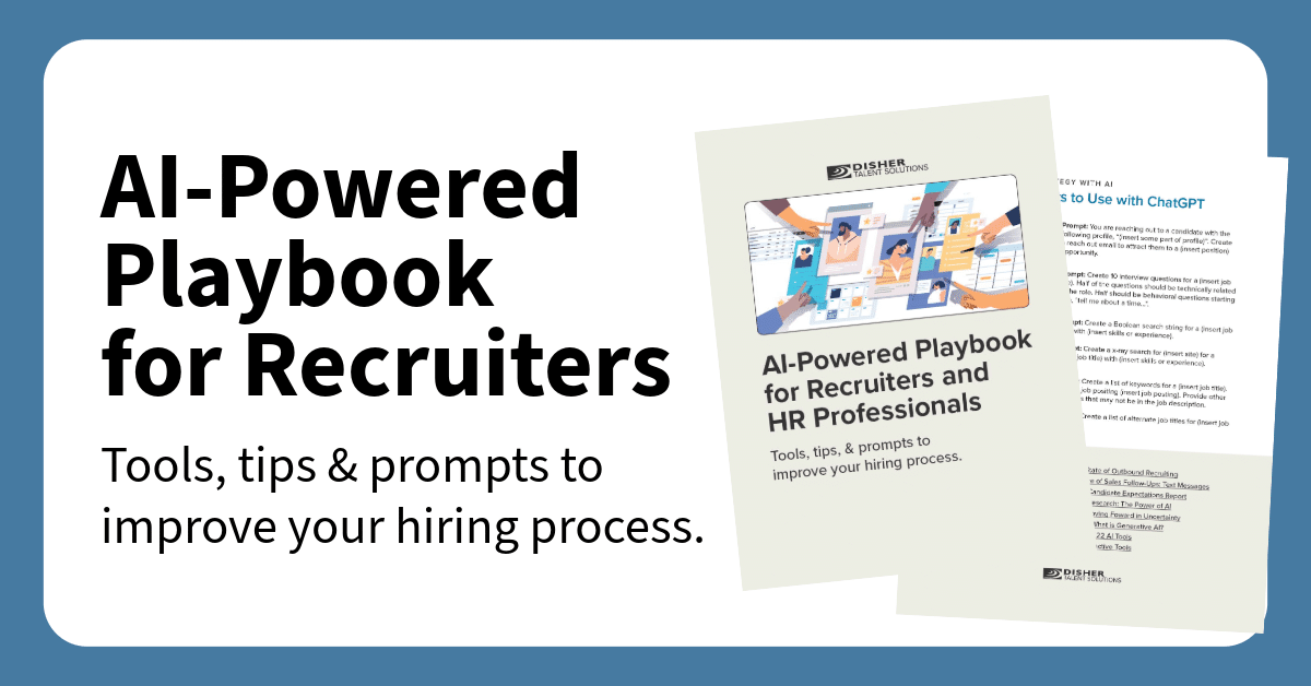 AI Playbook for Recruiters Web Header AI playbook for recruiters