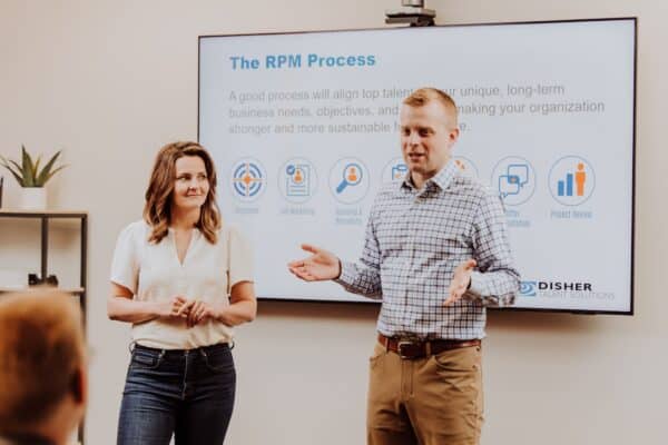 two speakers giving RPO presentation