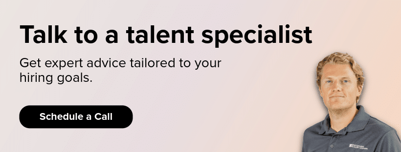 Talk to a Talent Specialist CTA