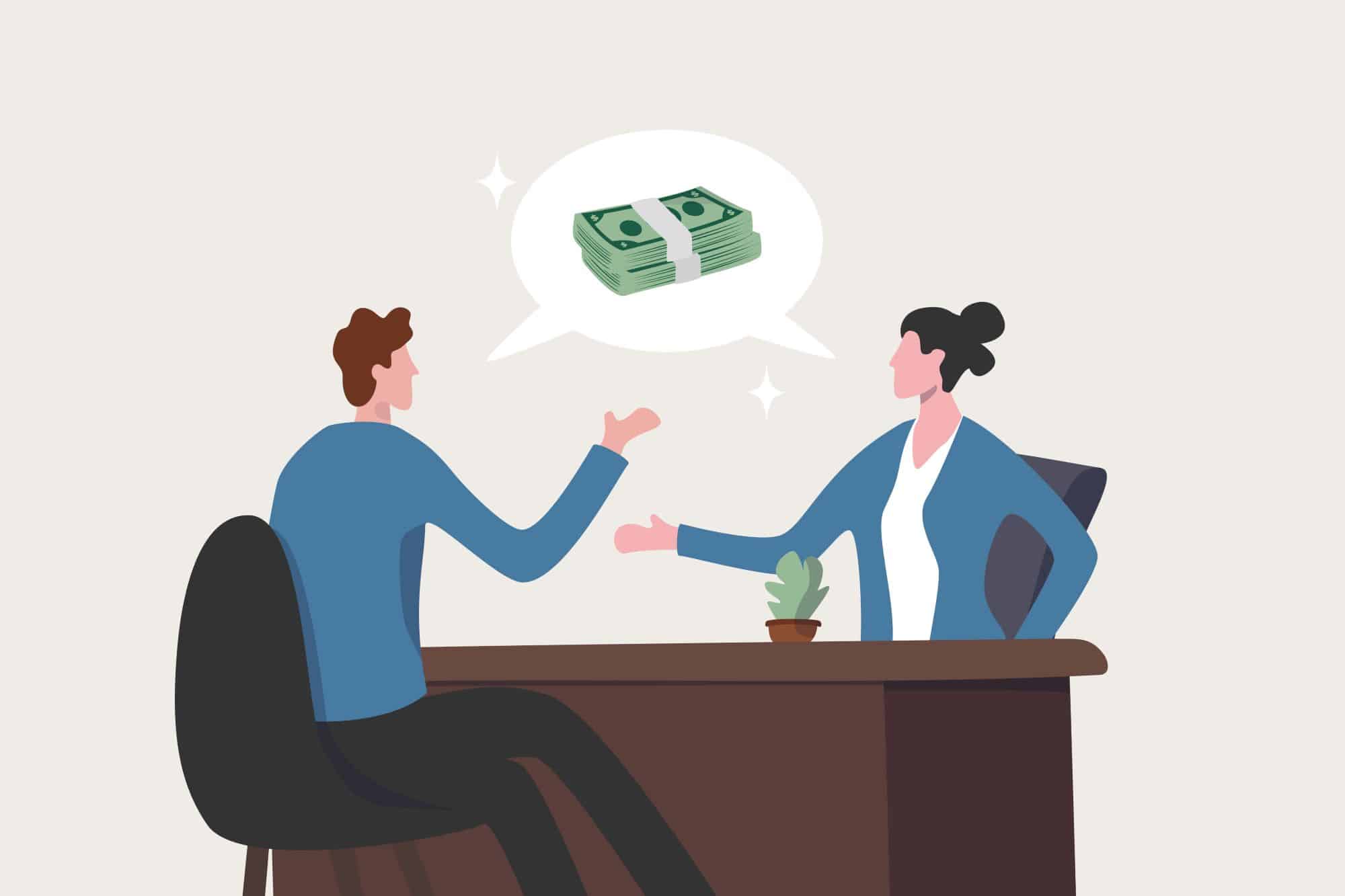 Pay conversation at work